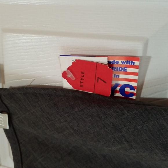 NYC MADE! Vintage Skirt! Perfect Condition. Charcoal Gray. NWT. Long, Maxi. - Picture 9 of 11